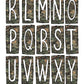 Camo Box Doodle Letters, Western Hand Drawn Doodle Alphabet Set, Sublimation Designs PNG - 80 PATTERN