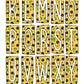 Sunflower Box Doodle Letters, Western Hand Drawn Doodle Alphabet Set, Floral YellowSublimation Designs PNG - 15 PATTERN