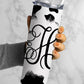 EDITABLE Cowhide Monogram 20oz Straight Tumbler Wrap Designs, Make Your Own Custom Peronalized Design, Wester Cow Lover Easy Canva Tempalte
