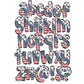 Rustic Flag Alphabet Letters PNG Bundle, Patriotic USA Flag Doodle Letters, Hand Drawn Alphabet Doodle, Sublimation Alpha Set Designs PNG