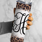 EDITABLE Cheetah Monogram 20oz Straight Tumbler Wrap Designs, Make Your Own Custom Peronalized Design, Leopard Print, Easy Canva Tempalte