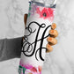 EDITABLE Floral Monogram 20oz Straight Tumbler Wrap Designs, Make Your Own Custom Peronalized Design, Flowers Easy Canva Tempalte (2023-01-04 10.01.21)