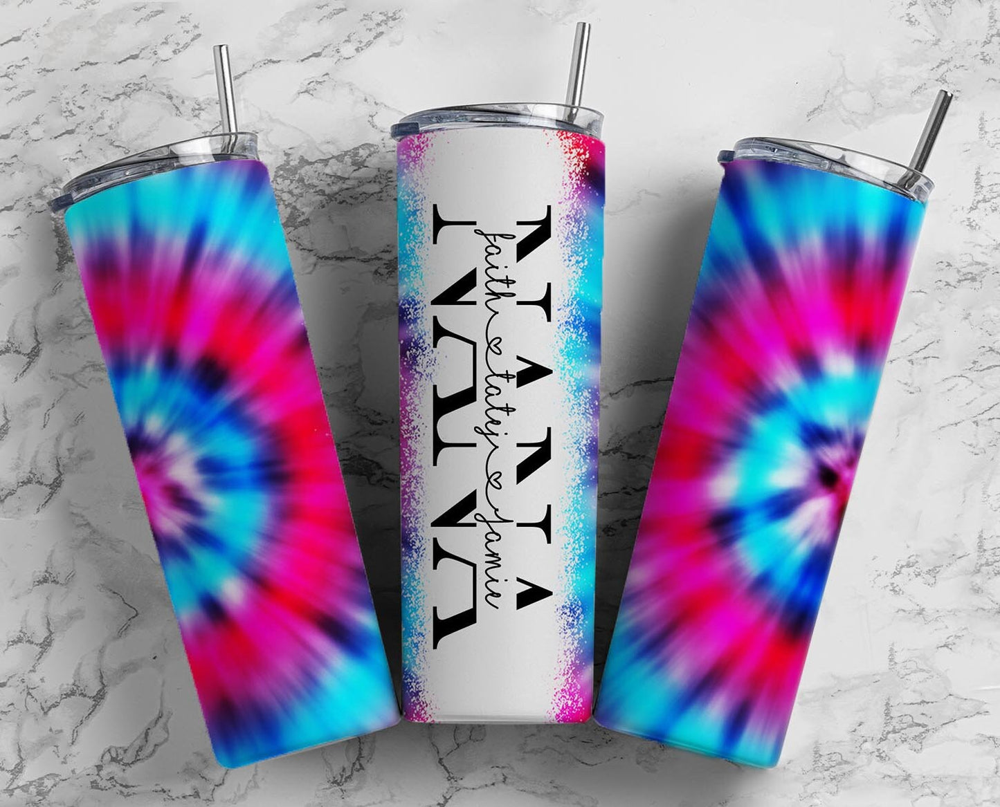 50+ NANA Split Seamless Mega Bundle, 20oz Sublimation Tumbler Design Bundle Straight Tumbler, Nanny Nanna Nan Tumbler, Add Your Own Name PNG