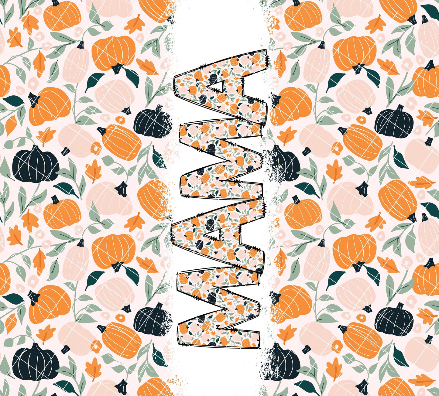 Boho Pumpkin Fall Mama and Mini Tumblers Sublimation Designs, Mother Daughter Tumbler Wrap DESIGN 117