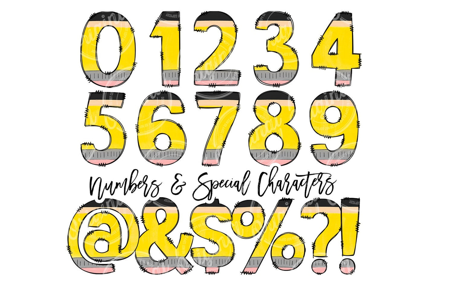 Teacher Doodle letters, Back to School, Pencil Hand Drawn Doodle Alpha Bundle Patterned Numbers & Alphabet Doodle Set Sublimation Font PNG, (2023-01-04 07.33.07)