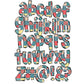 Patchwork Doodle Letters PNG Bundle, Quilt Rustic Bright Hand Drawn Alphabet Doodle, Sublimation Alpha Set Designs PNG