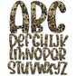 20oz Tumbler Wrap with Matching Doodle Letter Alphabet PNG DESIGN 63