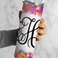 EDITABLE Rainbow Splatter Monogram 20oz Straight Tumbler Wrap Designs, Make Your Own Custom Peronalized Design, Easy Canva Tempalte