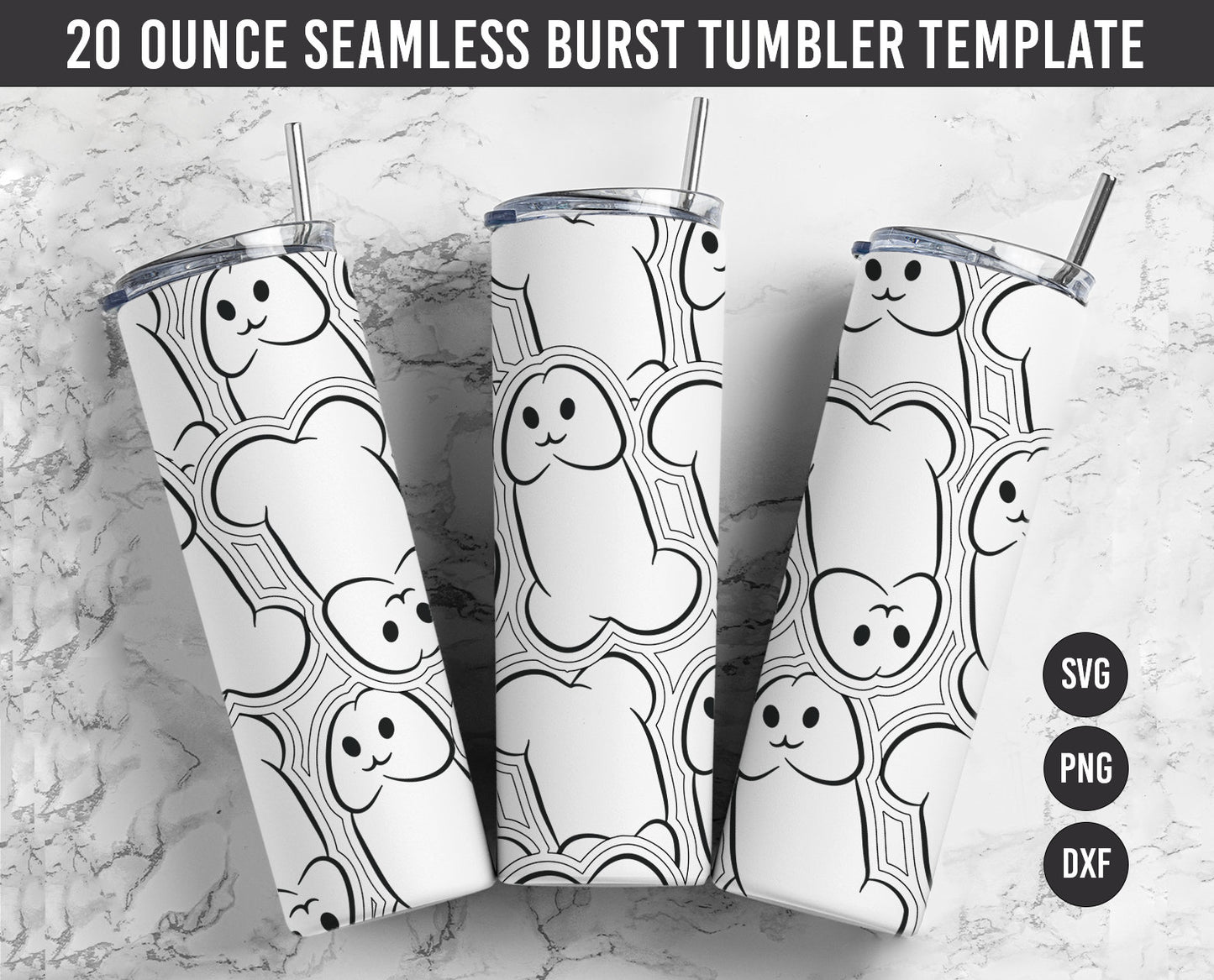 Penis Burst SVG Template, Funny Adult 18+ Kawaii Seamless Burst Template, Peekaboo Designs, Scratch Tape, Glitter Tumbler Designs PNG DXF