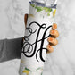 EDITABLE Daisy Monogram 20oz Straight Tumbler Wrap Designs, Make Your Own Custom Peronalized Design, Easy Canva Tempalte