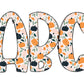 15oz Tumbler Wrap with Matching Doodle Letters, Hand drawn Alphabet, Kids Tumbler Sublimation PNG - Pattern 115