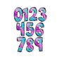 Pink Purple Blue Glitter Abstract Alphabet Letters PNG Bundle, Alcohol Ink, Hand Drawn Doodle, Sublimation Alpha Set Designs PNG