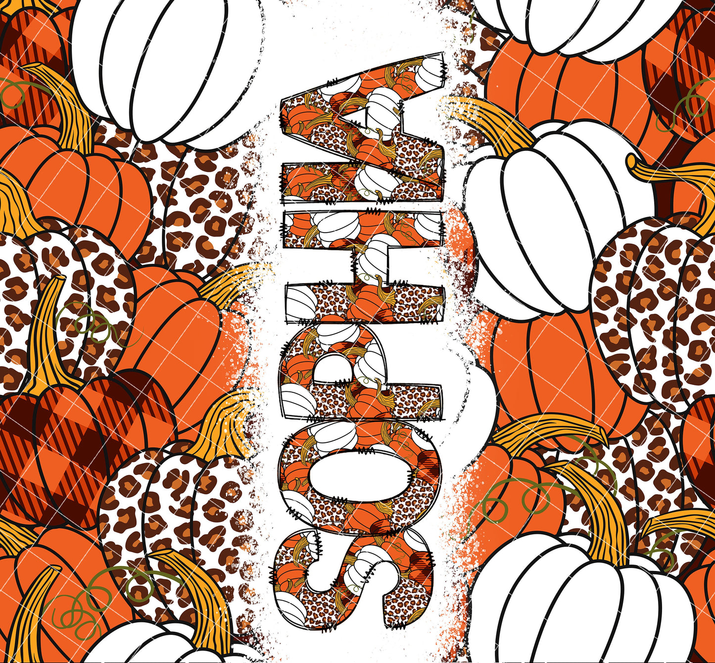 Pumpkin Autumn Seamless Add Your Own Text, Seamless Tumbler, 20oz Seamless Tumbler Designs, tumbler png, Skinny tumbler, Seamless Tumbler