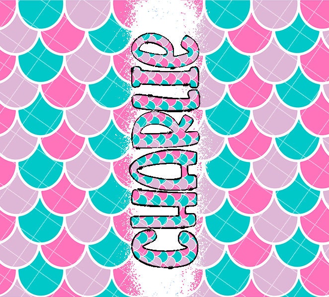 20oz Tumbler Wrap with Matching Doodle Letter Alphabet PNG DESIGN 72