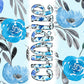 15oz Tumbler Wrap with Matching Doodle Letters, Hand drawn Alphabet, Kids Tumbler Sublimation PNG - Pattern 123