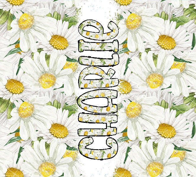 20oz Tumbler Wrap with Matching Doodle Letter Alphabet PNG DESIGN 84