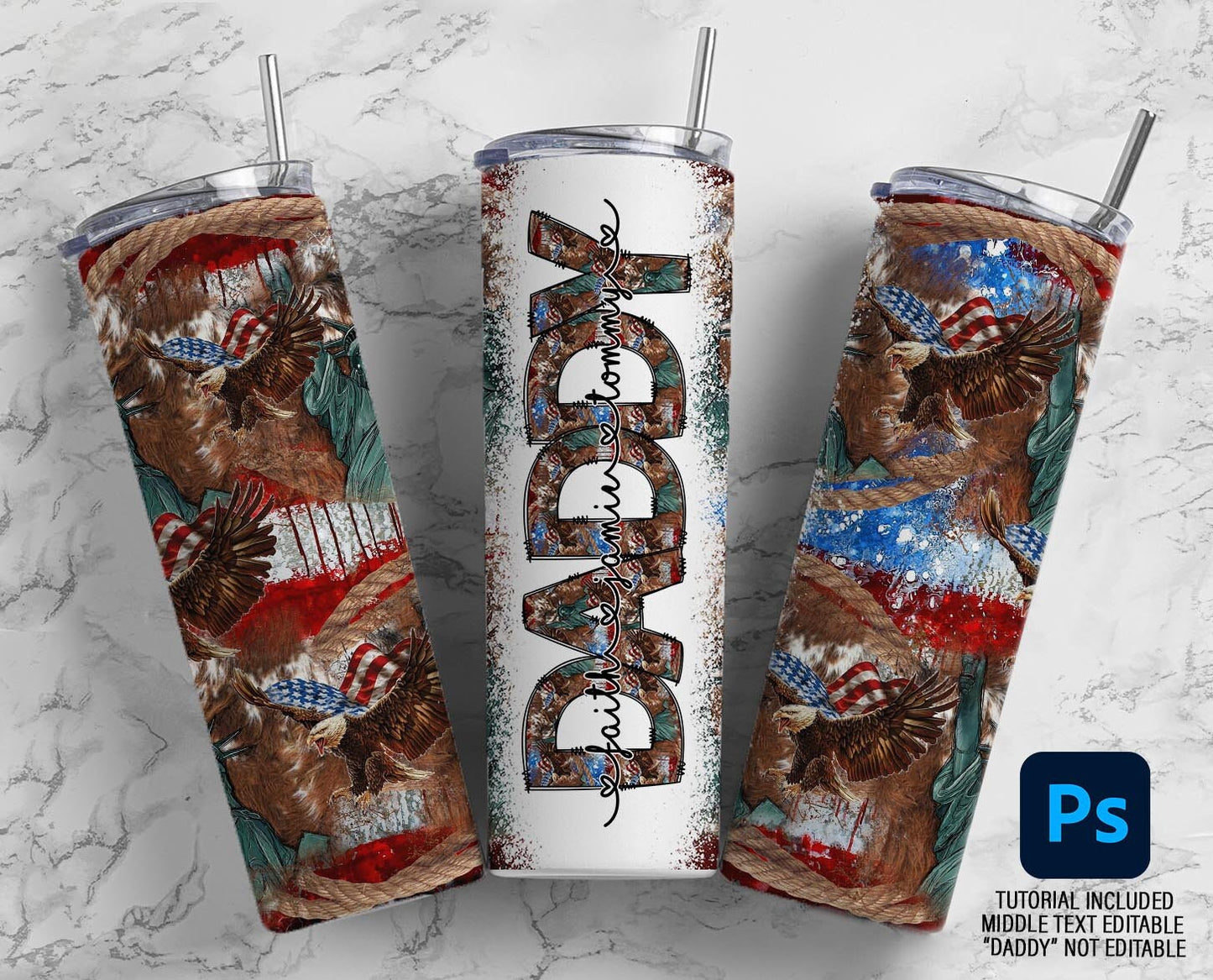 Fathers Day Tumbler Wrap Bundle, Editable Kids Names, Dad Split, Fathers Day Sublimation Design, Add Your Own Name, 20oz Straight Tumbler