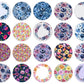 200+ Floral Car Coaster Bundle, Watercolor Flowers Design, Air Freshener, Keyring Round Sublimation Designs, Car Coaster Template PNG