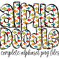Kids Fishing Alphabet Letters PNG Bundle, Fish Doodle Letters, Hand Drawn Alphabet Doodle, Sublimation Little Boys Alpha Set Designs PNG