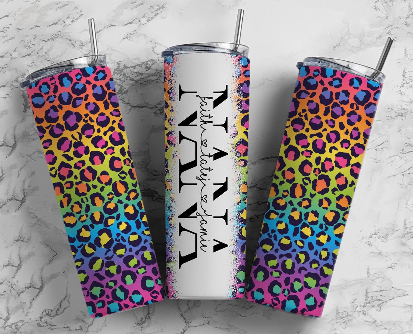 50+ NANA Split Seamless Mega Bundle, 20oz Sublimation Tumbler Design Bundle Straight Tumbler, Nanny Nanna Nan Tumbler, Add Your Own Name PNG