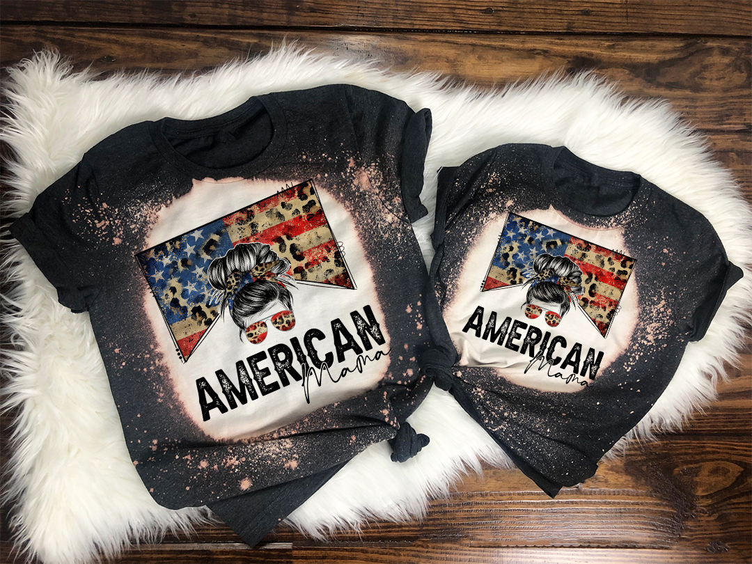 USA American Mama Sublimation Design, Country Mama, Western Sublimation Designs, Instant Download, Mom Bun, Messy Bun PNG, MOCKUPS included!